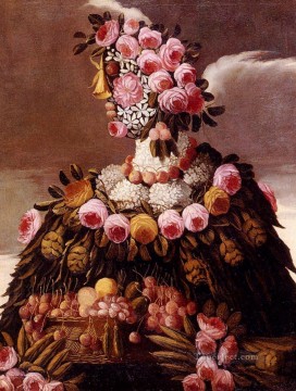 Frau von Blumen Giuseppe Arcimboldo Zauber Ölgemälde